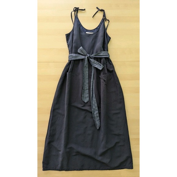 Emerson Fry Livia Maritime Nautical Adjustable Blue Removable Tie Sun Dress - Picture 4 of 11